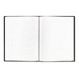 Business Notebook, Medium/college Rule, Black Cover, 9.25 X 7.25, 192 Sheets