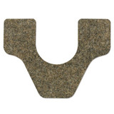 Antimicrobial Floor Mat, Commode, 27 X 25, Brown, 28/carton