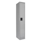 Single Tier Locker With Legs, Three Units, 36w X 18d X 78h, Sand