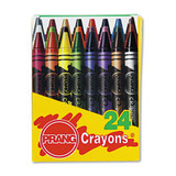 Crayons Made With Soy, 24 Colors/box