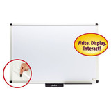 Justick By Smead Dry-erase Board With Frame, 36" X 24", White