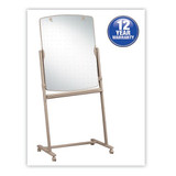 Total Erase Reversible Mobile Easel, 31 X 41, White Surface, Neutral Frame