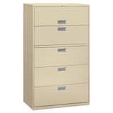 Three-drawer Lateral File Cabinet, 36w X 18d X 39.5h, Putty