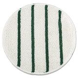 Low Profile Scrub-strip Carpet Bonnet, 21" Diameter, White/green