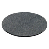 Radial Steel Wool Pads, Grade 0 (fine): Cleaning & Polishing, 19", Gray, 12/ct