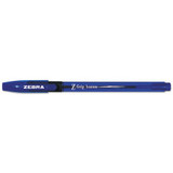 Z-grip Basics Lv Stick Ballpoint Pen, Medium 1mm, Blue Ink/barrel, Dozen