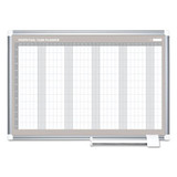 Perpetual Year Planner, 48x36, White/silver,