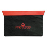 Fire-block Document Portfolio, 15 1/2 X 10 X 1/2, Red/black