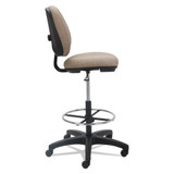 Alera Interval Series Swivel Task Stool, 33.26" Seat Height, Supports Up To 275 Lbs, Sandstone Tan Seat/back, Black Base