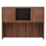 Alera Valencia Series Hutch, 3 Compartment, 47.13w X 15d X 35.38h, Modern Walnut