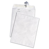 White Leather Envelopes Of Dupont Tyvek, #10 1/2, Cheese Blade Flap, Self-adhesive Closure, 9 X 12, White, 100/box