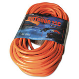 Vinyl Outdoor Extension Cord, 50ft, 13 Amp, Orange