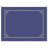 Certificate/document Cover, 12 1/2 X 9 3/4, Metallic Blue, 6/pack