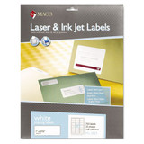 White Laser/inkjet Shipping And Address Labels, Inkjet/laser Printers, 2 X 4, White, 10/sheet, 250 Sheets/box