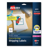 Vibrant Laser Color-print Labels W/ Sure Feed, 2 X 3 3/4, White, 200/pk