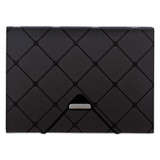 Poly Expanding File, 1.5" Expansion, 13 Sections, 1/13-cut Tab, Letter Size, Black