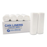 High-density Interleaved Commercial Can Liners, 33 Gal, 11 Microns, 33" X 40", Black, 500/carton