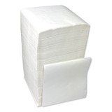 Beverage Napkins, 1-ply, 9.5" X 9", White, 4000/carton