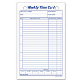 Employee Time Card, Weekly, 4 1/4 X 6 3/4, 100/pack
