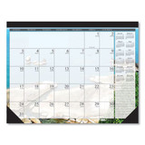 100% Recycled Earthscapes Seascapes Desk Pad Calendar, 22 X 17, 2021