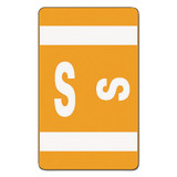 Alphaz Color-coded Second Letter Alphabetical Labels, S, 1 X 1.63, Orange, 10/sheet, 10 Sheets/pack