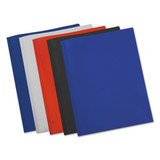 Plastic Twin-pocket Report Covers With 3 Fasteners, 100 Sheets, Assorted, 10/pk