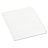 Self-tab Index Dividers, 8-tab, 11 X 8.5, White, 24 Sets