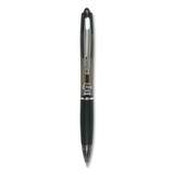 Z-grip Max Retractable Ballpoint Pen, 1.2mm, Black Ink, Translucent Black Barrel, Dozen