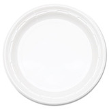 Famous Service Plastic Impact Dinnerware, Plate, 9", White, 125/pack