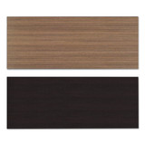 Reversible Laminate Table Top, Rectangular, 59 3/8w X 23 5/8d, Espresso/walnut