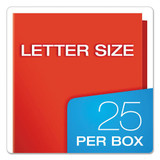 High Gloss Laminated Paperboard Folder, 100-sheet Capacity, Red, 25/box