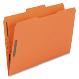Top Tab Colored 2-fastener Folders, 1/3-cut Tabs, Legal Size, Orange, 50/box