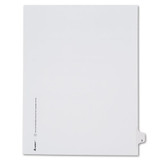 Preprinted Legal Exhibit Side Tab Index Dividers, Allstate Style, 10-tab, 3, 11 X 8.5, White, 25/pack