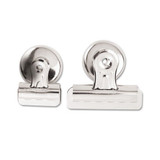 Bulldog Magnetic Clips, 0.44", Nickel-plated, 18/box