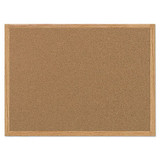 Value Cork Bulletin Board With Oak Frame, 24 X 36, Natural