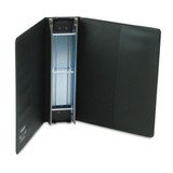 Large Capacity Hanging Post Binder, 3 Posts, 2" Capacity, 11 X 8.5, Black