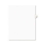 Preprinted Legal Exhibit Side Tab Index Dividers, Avery Style, 26-tab, H, 11 X 8.5, White, 25/pack