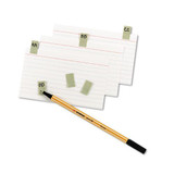 Gummed Reinforced Index Tabs, 1/12-cut Tabs, Gray, 0.44" Wide, 50/pack