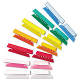 Transparent Colored Tabs For Hanging File Folders, 1/5-cut Tabs, Clear, 2" Wide, 25/pack