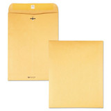 Clasp Envelope, #93, Cheese Blade Flap, Clasp/gummed Closure, 9.5 X 12.5, Brown Kraft, 100/box