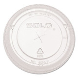 Pete Flat Straw-slot Cold Cup Lids, Fits 16-24oz, 100/pack, 10 Packs/carton