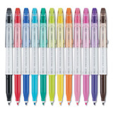 Frixion Colors Erasable Stick Marker Pen, 2.5mm, Assorted Ink/barrel, 12/set