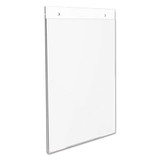 Classic Image Wall-mount Sign Holder, Portrait, 8 1/2 X 11, Clear