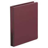 Economy Non-view Round Ring Binder, 3 Rings, 1" Capacity, 11 X 8.5, Burgundy
