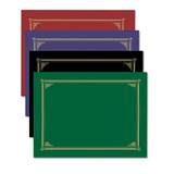 Certificate/document Cover, 12 1/2 X 9 3/4, Green, 6/pack