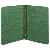 Pressboard Report Cover, Prong Clip, Letter, 3" Capacity, Dark Green