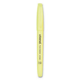 Pocket Highlighters, Chisel Tip, Fluorescent Yellow, Dozen