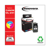 Remanufactured Tri-color Ink, Replacement For Canon Cl-241 (5209b001), 180 Page Yield