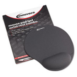 Mouse Pad W/gel Wrist Pad, Nonskid Base, 10-3/8 X 8-7/8, Gray