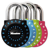 Set-your-own Combination Lock, Steel, 1 7/8" Wide, Assorted